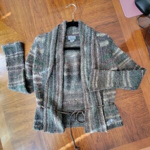 Y2K Wool Cardigan Earth Tones